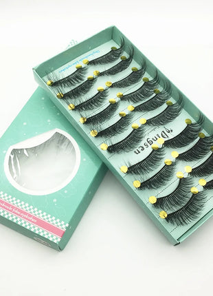 10/2 Pairs Mink Eyelashes Natural 3D Lashes Faux Cils Makeup Dramatic False Eyelashes Wholesale Eyelash Extension Makeup Tools - Riparo82
