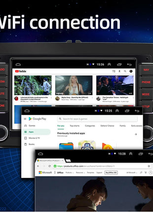 2 Din Car Radio Android 13 Car Multimedia Player GPS WiFi Carplay For Volkswagen Skoda Octavia golf 5 6 touran passat polo Jetta - Riparo82