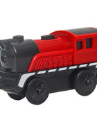 Set di treni elettrici Giocattoli Modello di treno Auto elettrica adatta per ferrovia in legno Pista del treno in legno Regalo di Natale per bambini
