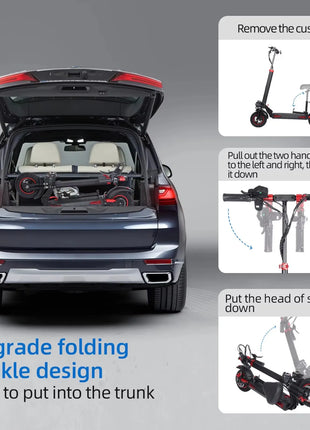 Terasun J11 Max Electric Scooter 1200W High Power 48V 18Ah Foldable Dual Brake Disc System EU/US Warehouse Smart Electronic Type - riparo82