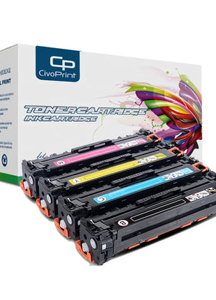 Civoprint Compatible toner cartridge CB540A 540 CB541A CB542A CF210A 540A CB540 for HP laserJet CP1213 CP1214 CP1215 CP1216 - Riparo82