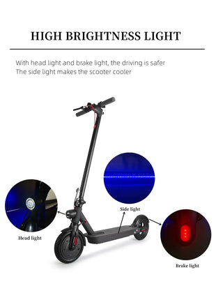 EU Warehouse Patinetes Electrico xiaomi 250W 350W Brushless Powerful Motor Folding Cheap Adults Used Electric Scooters With Seat - Riparo82