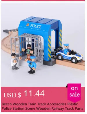 Accessori per binari in legno Rampa in plastica Curva di sovrapposizione Tracce ferroviarie elettriche S adatte a tutte le marche Giocattoli per binari in legno per bambini - riparo82