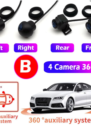 360° Panoramic Camera 1080P HD Rear / Front / Left / Right 360 Panoramic Accessories for Car android Radio multimedia no 720P - Riparo82