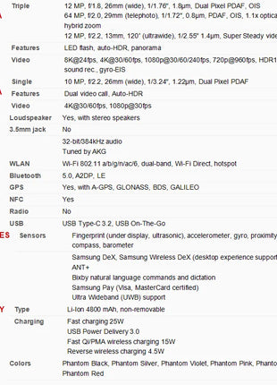 C Samsung Galaxy S21 Plus S21+ 5G G996U1 6.7" 8GB RAM 128/256GB ROM Processore Snapdragon 888 NFC Octa Core Smartphone sbloccato