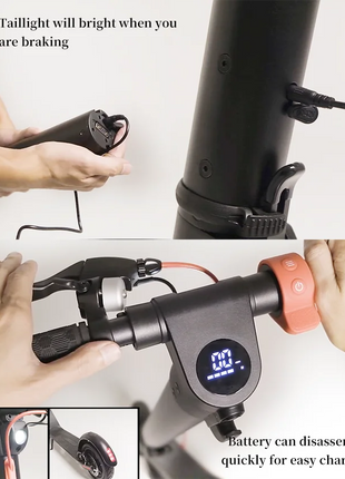 X7 Pure Electric Scooter 8.5in-10in 350w 36v Smart Adult Trottinet for Adults Two-Wheel Electric Bike - riparo82