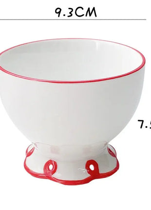 Holaroom piatto in ceramica scavato tazza da tè al latte pratico piatto da pranzo tazza da caffè Dessert piatto da pane stoviglie stoviglie da cucina - riparo82