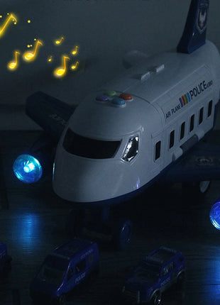 QWZ Nuovo Aereo Simulazione Pista Inerzia Giocattolo Aereo con Luci Musica Aereo Passeggeri di Grandi Dimensioni Aerei di Linea Per Bambini Auto Giocattolo Regali - riparo82