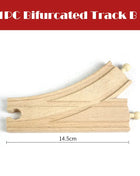 Nuova binario ferroviario in legno Tutti i tipi Biforcazione binario forcella Accessori per binari in legno di faggio adatti per binari in legno Thomos Giocattolo Regalo per bambini