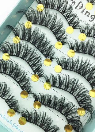 10/2 Pairs Mink Eyelashes Natural 3D Lashes Faux Cils Makeup Dramatic False Eyelashes Wholesale Eyelash Extension Makeup Tools - Riparo82