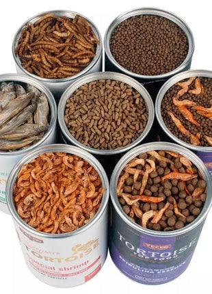 Turtle Tortoise Reptile Hamster Feed Dried Fish Shrimp Mealworm Bread Worm Aquarium  Food - Riparo82