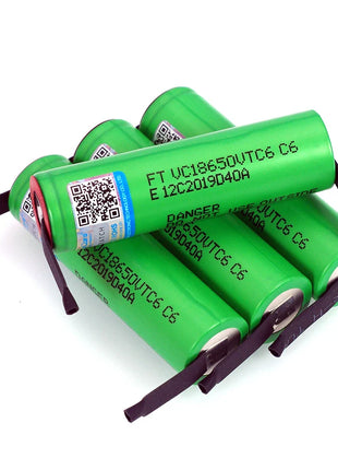VariCore VTC6 3.7 V 3000 mAh 18650 Li-Ion Ricaricabile Batteria VC18650VTC6 batterie + FAI DA TE Nichel Lenzuola - riparo82
