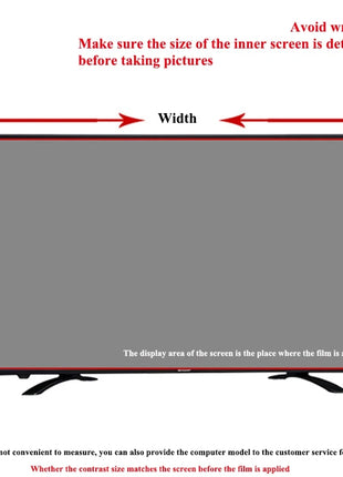 48"-75" TV Screen Protector film Anti-Blue ray Eye protection film screen protective film Bule reduce anti-radiation film, - Riparo82