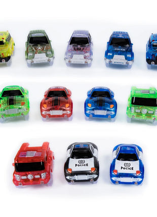 Magico luminoso pista da corsa auto giocattolo veicolo luce a LED elettronica binari per auto parti giocattolo auto per bambini ragazzi ragazze regalo di compleanno - riparo82