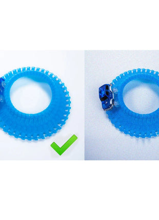 Magico luminoso pista da corsa auto giocattolo veicolo luce a LED elettronica binari per auto parti giocattolo auto per bambini ragazzi ragazze regalo di compleanno - riparo82