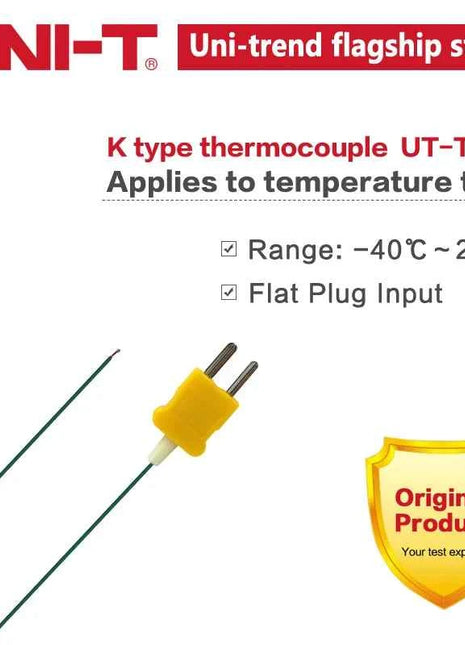 UNI-T UT-T01 K type Thermocouple Test -40-260 degree For UT320