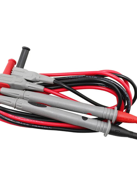 UNI-T Multimeter Test Leads Probe UT-L27 900mm CAT III 1000V 10A Tip With Male Thread - Riparo82