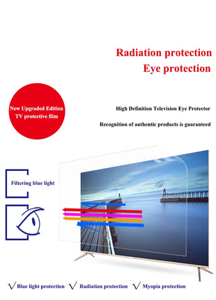 48"-75" TV Screen Protector film Anti-Blue ray Eye protection film screen protective film Bule reduce anti-radiation film, - Riparo82
