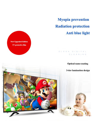 48"-75" TV Screen Protector film Anti-Blue ray Eye protection film screen protective film Bule reduce anti-radiation film, - Riparo82