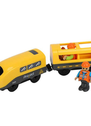 Set di treni elettrici Giocattoli Modello di treno Auto elettrica adatta per ferrovia in legno Pista del treno in legno Regalo di Natale per bambini