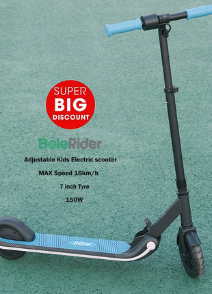 US Warehouse Adjustable 2 Wheels 7 Inch 150w 16km/h EU Stock Kids Electric Scooter for Children - riparo82