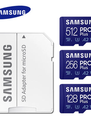 Scheda di memoria SAMSUNG EVO/PRO Plus Scheda Micro SD 64G A1 128G 256G 512G U3 A2 V30 Registratore unità Monitor Fotocamera Scheda TF dedicata