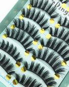 10/2 Pairs Mink Eyelashes Natural 3D Lashes Faux Cils Makeup Dramatic False Eyelashes Wholesale Eyelash Extension Makeup Tools