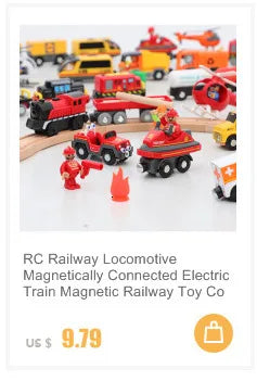 NUOVO Set di binari in legno Pacchetto di espansione per binari in legno di faggio Set di binari ferroviari adatti per tutte le marche Treni Giocattoli per regali per bambini