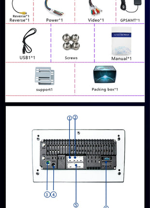 Universal 2 Din Tesla Autoradio 2 din Android 14 Rotatable screen Car Stereo Car Radio GPS Navi Car Multimedia Player 10.1 in - Riparo82