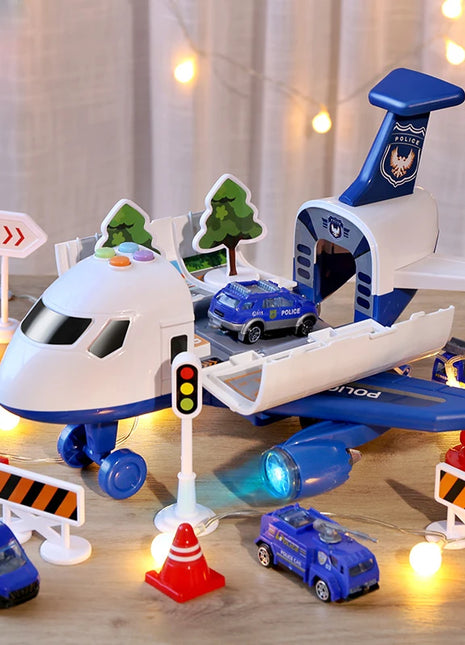 QWZ Nuovo Aereo Simulazione Pista Inerzia Giocattolo Aereo con Luci Musica Aereo Passeggeri di Grandi Dimensioni Aerei di Linea Per Bambini Auto Giocattolo Regali - riparo82