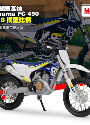 Scala 1/18 Maisto MY Husqvarna FC 450 Vitpilen 701 moto Enduro Racing Diecast Model Dirt Bike Motocross Off Road Replica - riparo82