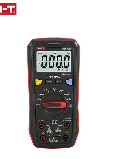 UNI-T Mini Digital Multimeter UT60EU 1000V AC DC Voltage Current Meter Automotive Tester Capacitor Temperature Test 9999  Counts