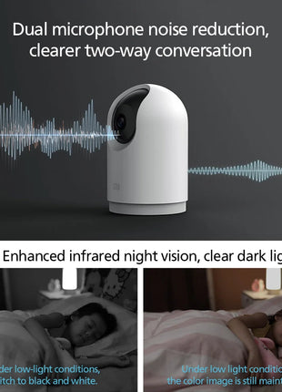 Xiaomi Mijia APP PTZ Pro 2K 3 Megapixels 360° Panoramic bluetooth4.2 Smart IP Camera AI Detection Two-way Intercom Home Security - Riparo82