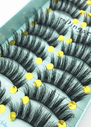 10/2 Pairs Mink Eyelashes Natural 3D Lashes Faux Cils Makeup Dramatic False Eyelashes Wholesale Eyelash Extension Makeup Tools - Riparo82