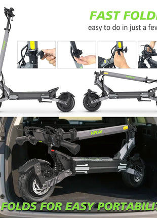 Eu US Uk Stock VIPCOO VS6 PRO 10 Inch Adult Monopattini Electric Foldable Scooter Electric Fastest E Scooters for Adult - riparo82