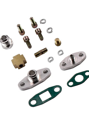 Universal Oil Line Kit Turbo T04E .57 A/R oil Cold Turbocharger 1.5-2.5L engine