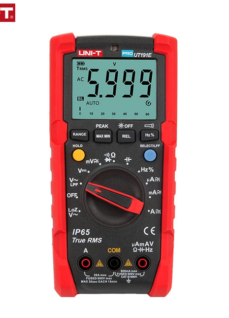 UNI-T Tester Цифровой мультиметр Profesional UT191T UT191E True RMS Auto Range DMM 20A Амперметр 600 В Счет 6000 DC AC Конденсат - Riparo82