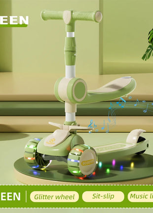 Modern Style Foldable Children's Scooters and Tricycles for Outdoor Play Toy Cars Gifts for Boys and Girls Aged 3 to 8 - riparo82