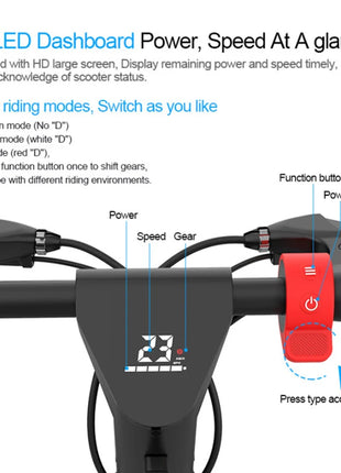 X9 PLUS 10inch 15.6AH 36V X9proMax Foldable Electric Two-Wheel Scooter Hot Sell Electronic Smart Type - riparo82