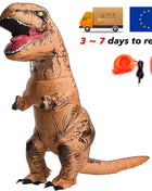 T-rex gonfiabile uit Tyrannosaurus Costume da dinosauro bambino bambini adulto gioco di ruolo Fancy Halloween Mascot Party Apparel