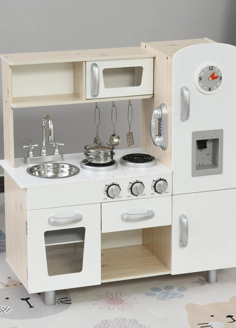 Cucina giocattolo Homcom con contenitori multipli per +3 anni 74X30X81 cm - riparo82
