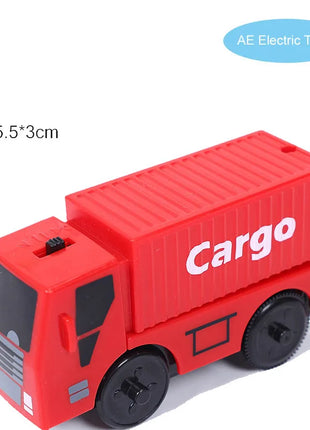 Set di treni elettrici Giocattoli Modello di treno Auto elettrica adatta per ferrovia in legno Pista del treno in legno Regalo di Natale per bambini