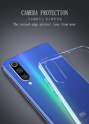 Luxury Clear Case For Xiaomi Mi A1 A2 A3 8 9 Lite Se 10 Pro Transparent Silicone Soft Case For Mi Note 10 Lite 6 6x 5x Fundas - Riparo82