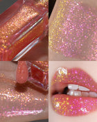 CHARMACY Duochrome Mineral Liquid Lipstick Chameleon Holographic Lip Gloss with Shimmer Aurora Effect Glitter Makeup - Riparo82