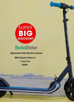 US Warehouse Adjustable 2 Wheels 7 Inch 150w 16km/h EU Stock Kids Electric Scooter for Children - riparo82