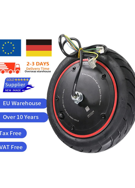 New Image EU Stock 10-Inch Wheel Engines 350W 36V Electric Scooter 60/70-7.0 Tubeless Tire Motor Scooter Accessories for Mi4Pro - riparo82
