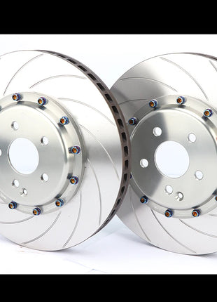 Sistema frenante a disco freno Disco forato rotore con tappo centrale e staffa con linea freno per McLa/BMW E46 M3 /Audi S4 B5/Lb Urus