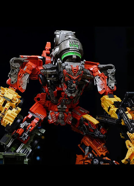 AOYI Cool 8 IN 1 Oversize Devastator Toys Boy Anime Hook Action Figures Robot Car Ingegneria Modello di veicolo Bambini - riparo82