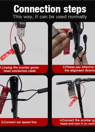 Customized 40km/h Max Speed Release Speed Cable for Ninebot by Segway G3E Electric Scooter Unlock 40km/h Speed Line - riparo82