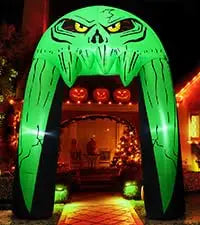 COMIN 6 FT Halloween Outdoor & Indoor Party Decorations Large Black Cat with Moving Head & Built-in LEDs Yard Garden Lawn Decor